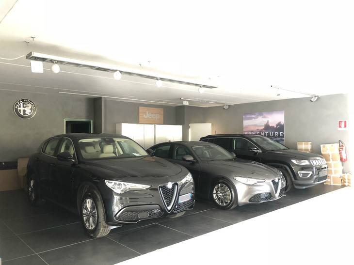 納車ブースにも、オーナーを待つ「ステルヴィオ」の姿が。