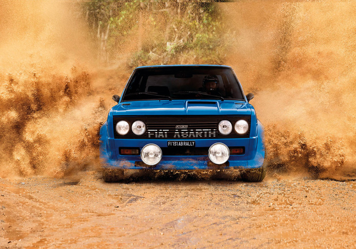 1977年と1978年、そして1980年にWRCのマニュファクチュアラー部門においてシリーズタイトルを獲得した「フィアット131アバルト ラリー」。