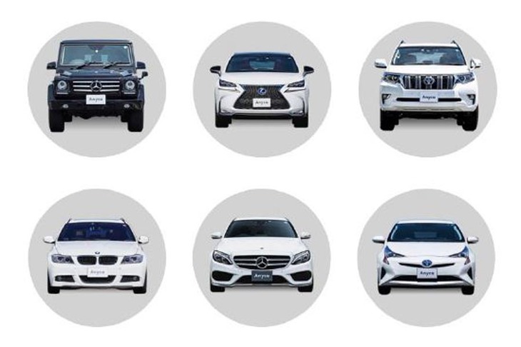 「0円マイカー」に使われるカーシェア用車両のイメージ。