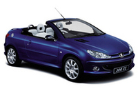 専用インテリアとオリジナルオーディオ付き「プジョー206CCミッドナイトブルー」