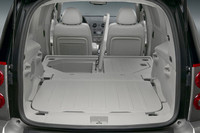 フラットで広々とした、「パネル」のラゲッジスペース。収納スペースも備わる。