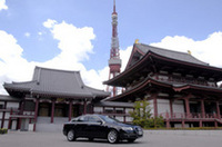 
	発表記者会見が行われた、東京・芝の増上寺にて
	 