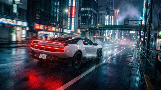 NSX など他流し撮り11枚セット 第951回：日本が誇る名車を再解釈 「ホンダNSXトリビュートby