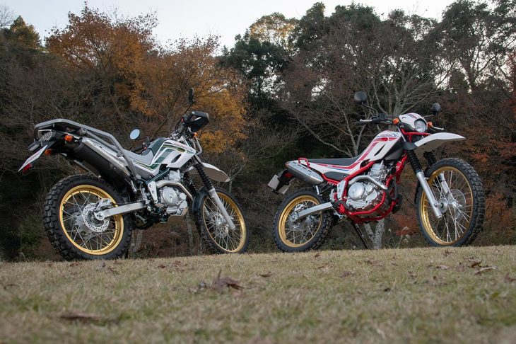 2017年に一度生産終了となるも、燃料噴射装置の改良などを経て2018年に復活した「ヤマハ・セロー」。それでも繰り返される環境規制や保安基準の強化についていけず、2020年モデルをもって販売終了がアナウンスされた。（写真：向後一宏）