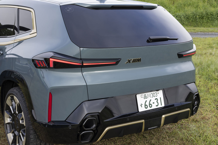 この手のモデルとしては珍しくルーフスポイラーが省かれる。ガラスが左右両端まで覆うテールゲートも独特だ。