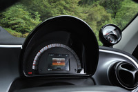 メータークラスターの右側に「コックピットクロック＆レブカウンター」が付く。これも「ターボ」の専用装備。