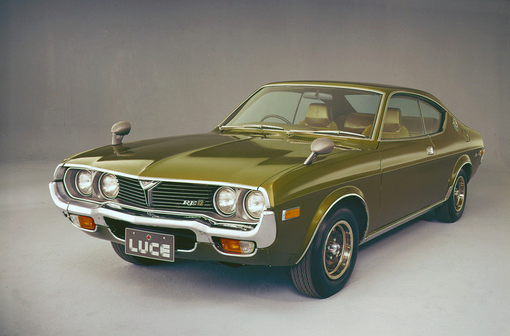 1972年11月にフルモデルチェンジした「ルーチェ ハードトップGS II」。12Aロータリーエンジン搭載の、発売当初のトップグレード。