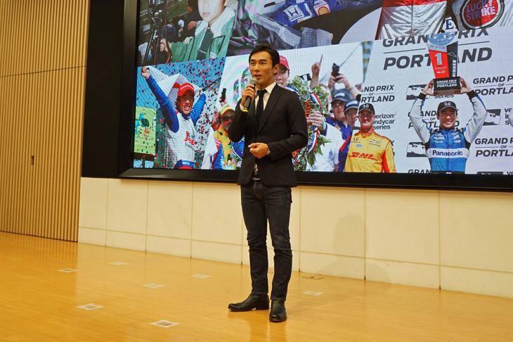 新たに鈴鹿サーキットレーシングスクールのプリンシパルに就任した佐藤琢磨氏。