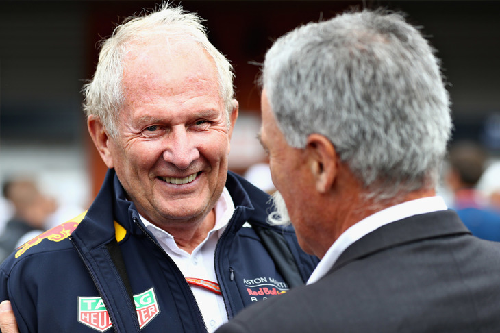 レッドブルのモータースポーツアドバイザーを務めるヘルムート・マルコ。（Mark Thompson/Getty Images）