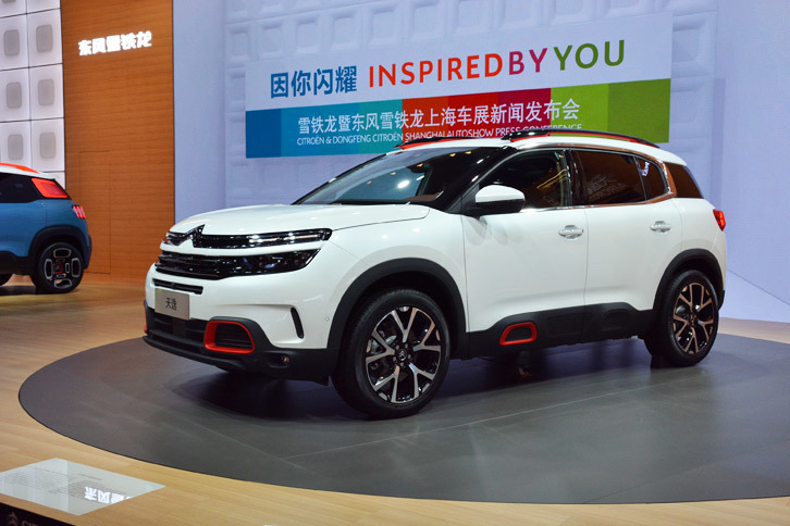 2017年内に中国での販売が開始されるという「シトロエンC5エアクロス」。