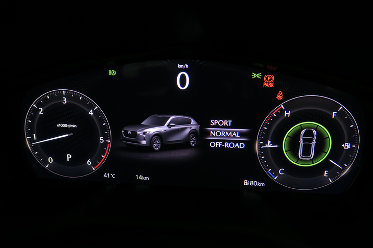 マツダCX-60 XDエクスクルーシブモード（「ノーマル」モード表示）