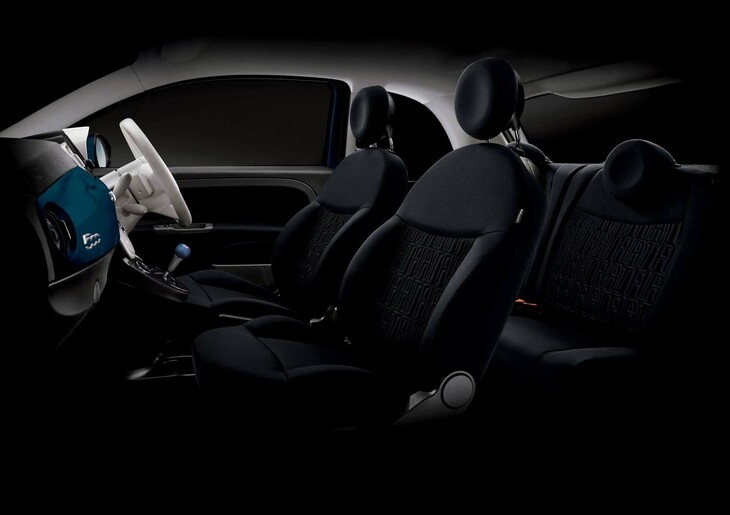 「500グランデ ブル」のインテリア