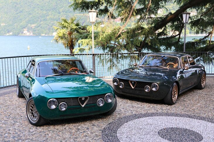 今回は2025年5月24日・25日にイタリア・コモで開催された自動車イベント「フォーリコンコルソ」のリポートを。これは「アルファ・ロメオ・ジュニアGT」風のレトロモッドを手がける電気自動車コンストラクター、トーテムの2台。イベントの第3会場である「ヴィラ・フローリ」で。