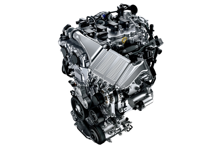 「カローラ スポーツ」のパワープラントは、1.2リッター直噴ターボエンジンと、1.8リッターエンジンとモーターを組み合わせたハイブリッドシステムの2種類。