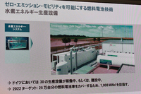 太陽光や風力といった自然エネルギーは、供給量が不安定なのが欠点。水素エネルギーの生産システムが、この点をカバーするという。