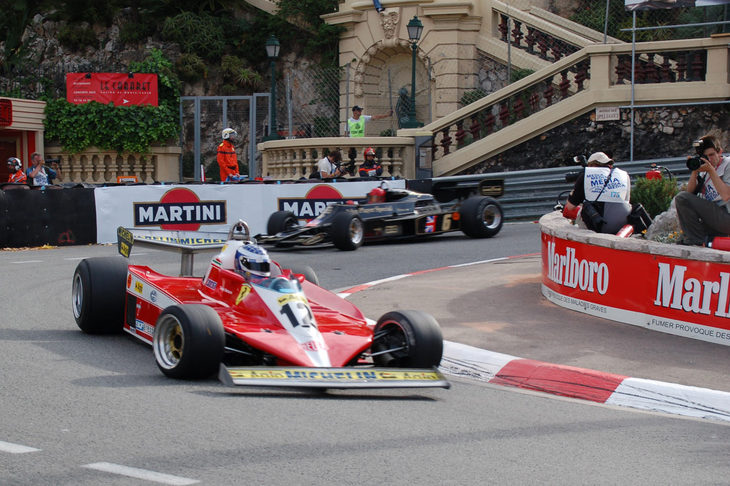 かつてのF1グランプリのありさまを彷彿させる「モナコGPヒストリーク」。