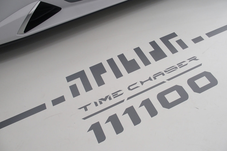 「ウラカンSTOタイムチェイサー_111100」発表会場の様子。