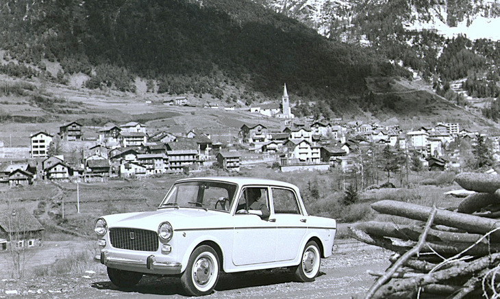 「フィアット1100」。これは最終型である1962年から1966年の「1100D」。