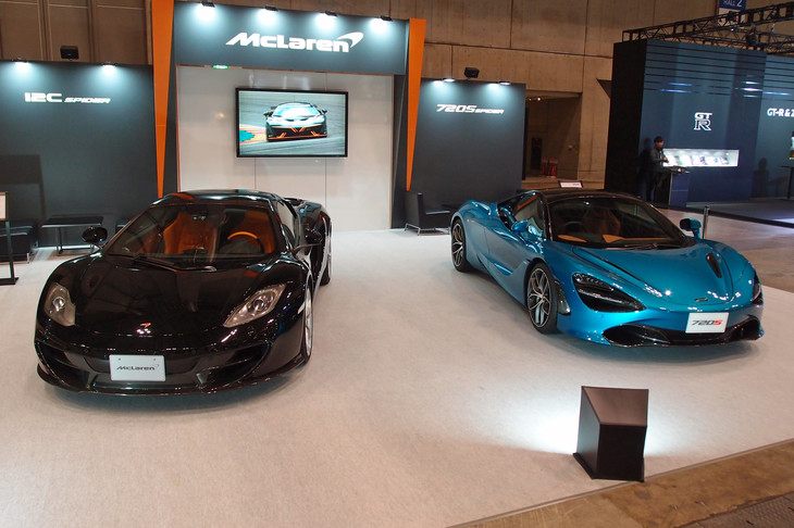 今回が初参加となったマクラーレンのブースの様子。