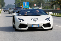 ヴィンケルマン社長が乗る「アヴェンタドール ロードスター」。