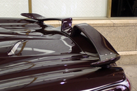 特別装備の一つ、まさに翼型のリアウイング。
    