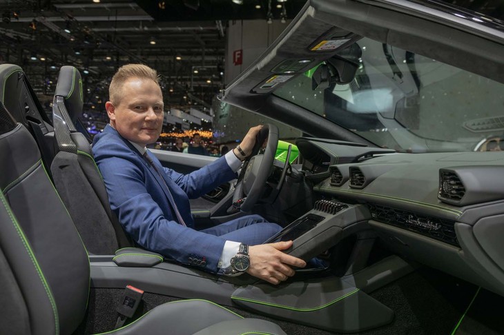 ランボルギーニチェントロスティーレ（デザイン部門）のトップ、ミィティア・ボルケルト氏。