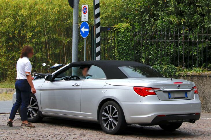 「ランチア・フラヴィア」は、今回写真で紹介したのが、今日までに筆者が目撃したすべてである。2022年5月コモで。