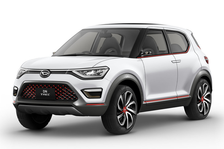 こちらは2017年の東京モーターショーにダイハツが出展したコンパクトクロスオーバーSUVのコンセプトカー「DNトレック」。