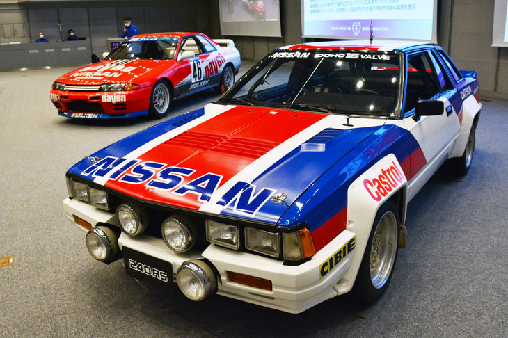 会場には、クラブが創立初年度の2006年にレストアした「240RS 83年式モンテカルロラリー仕様車」も展示されていた。