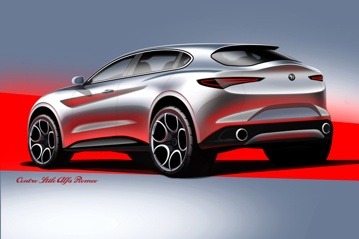 こちらはリアビューのデザインスケッチ。